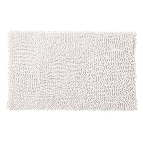 ALFOMBRA DE BAÑO SHAGGY 45X70CM BLANCO