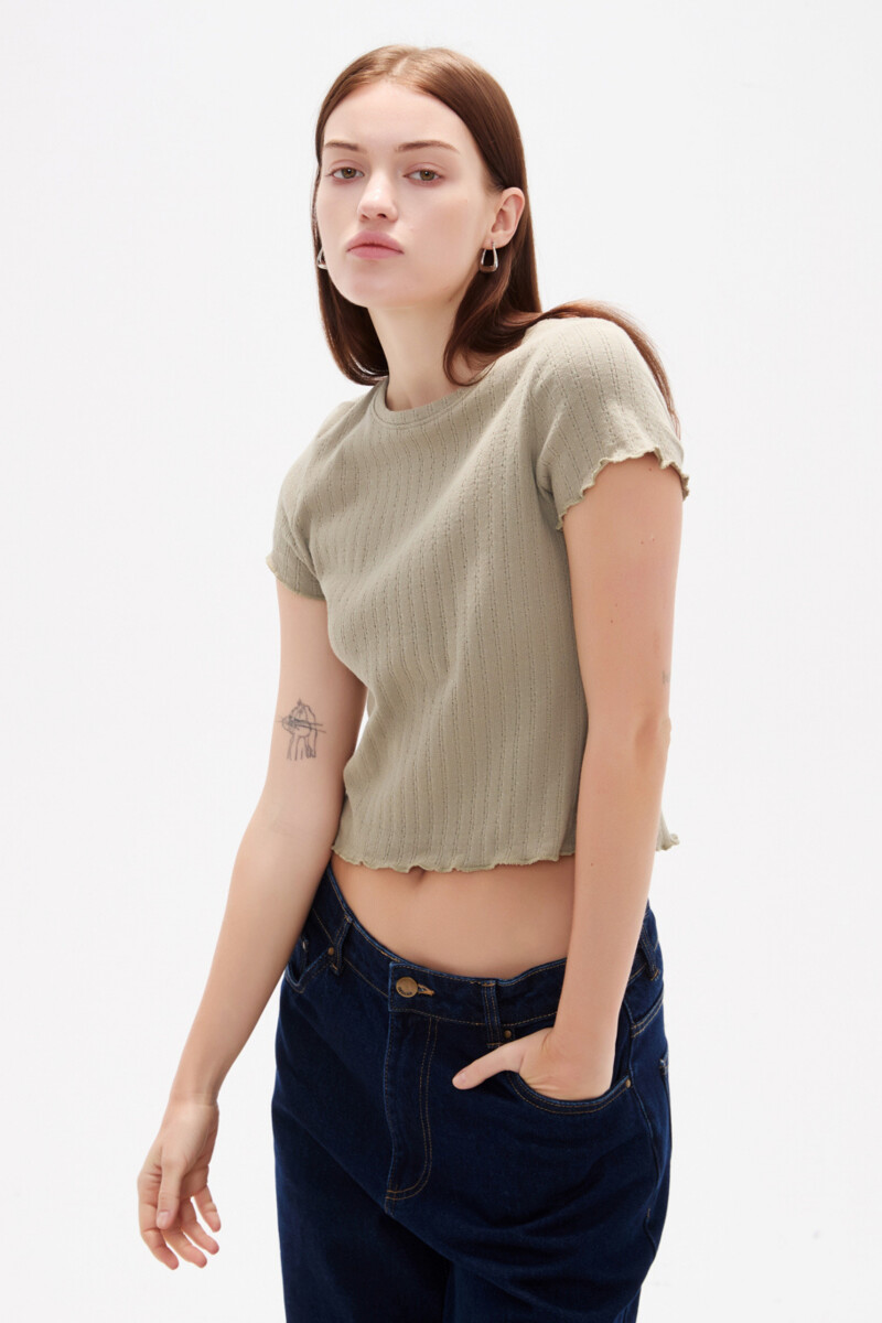 Remera Jamino - Verde Grisaceo 