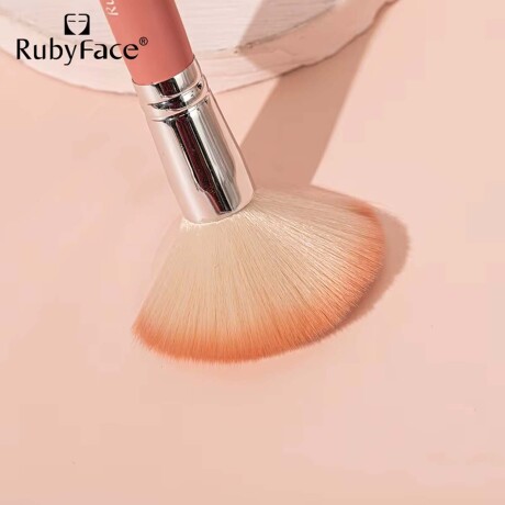 Set de 5 Brochas Maquillaje con Recipiente Porta Pinceles Plateado