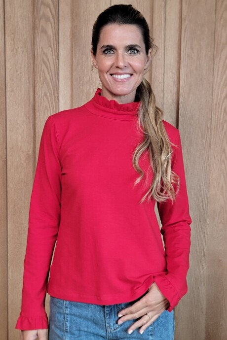 Polera Marina Cotton Rojo