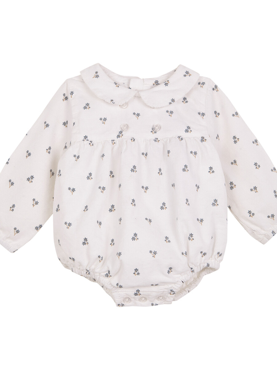 Ranita De Pana De Flores Blanco Roto