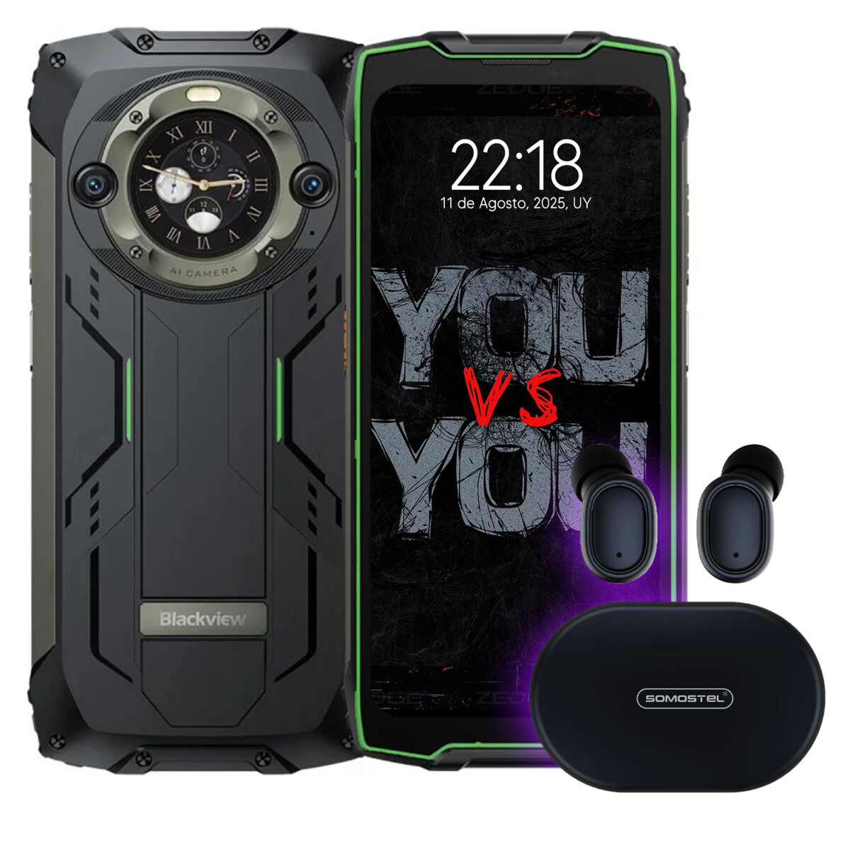 Blackview Bv9300 Pro 24gb/256gb + Regalo - VERDE 