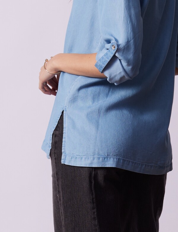 Blusa Lyocell JEAN CLARO