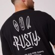 T.SHIRT RUSTY ROKAI NEGRO