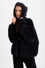 Campera Hoodie Negro