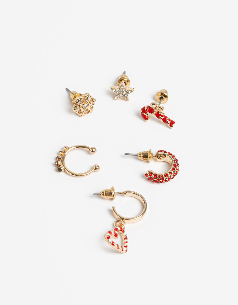 Aros Sets Navidad Set De Aros Navideños - Combinacion Multicolor