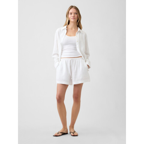 V-LINEN 4IN EASY SHORT OPTIC WHITE