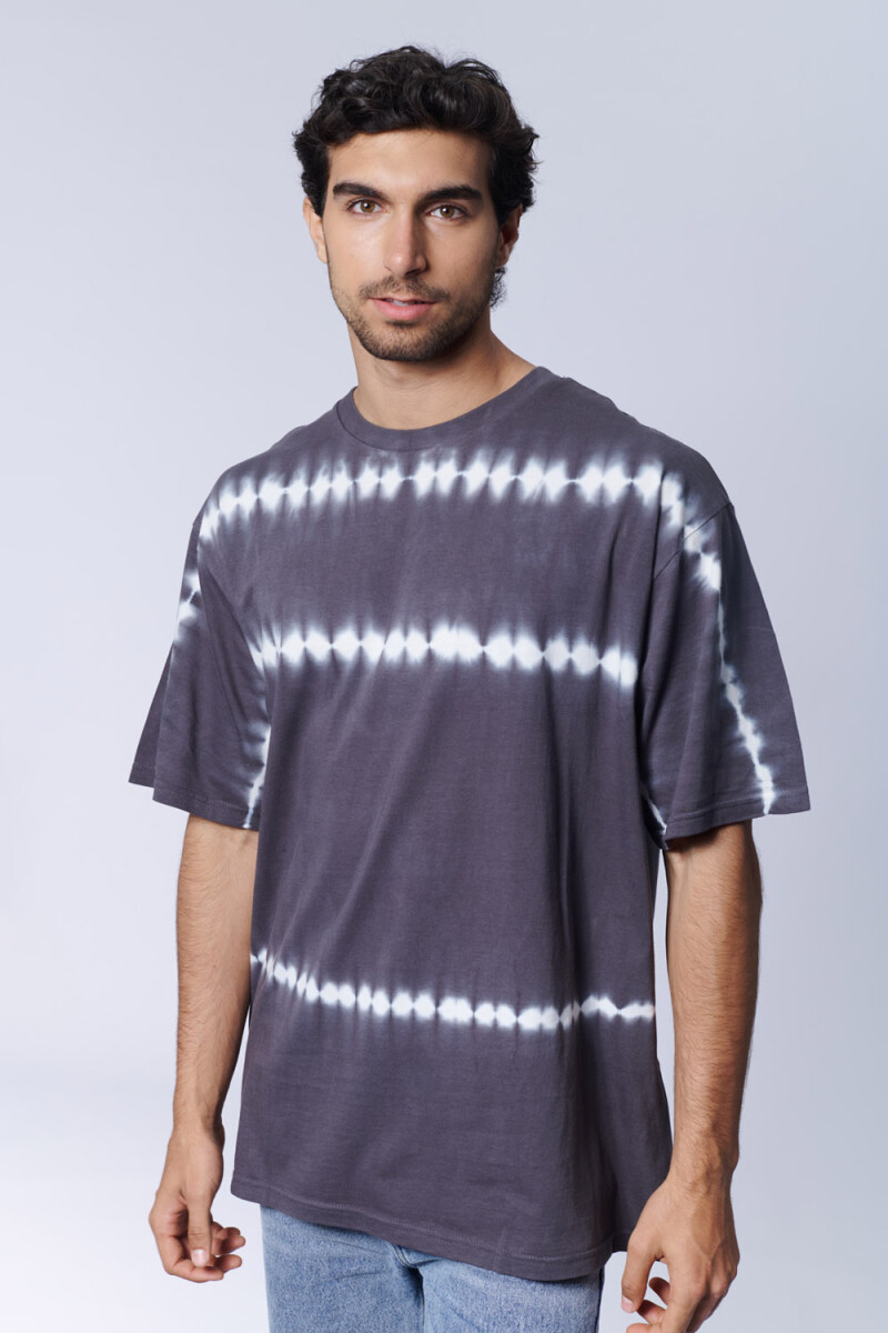Remera tie dye - Gris Oscuro 