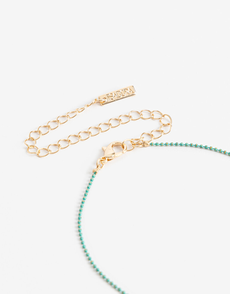 Cadena Corta con Dije Color Cadena Con Dije Caballito De Mar - Dorado