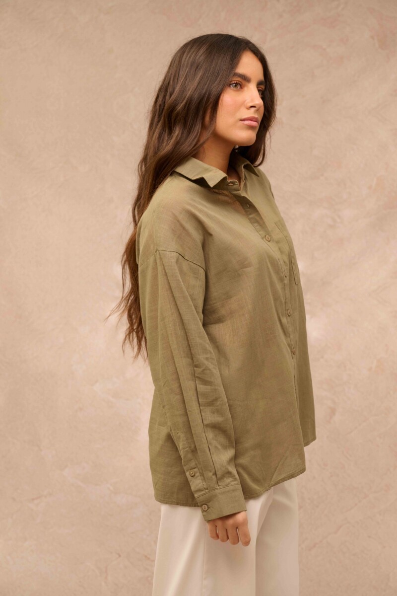 CAMISA GEMA VERDE OLIVA CAMISA GEMA VERDE OLIVA