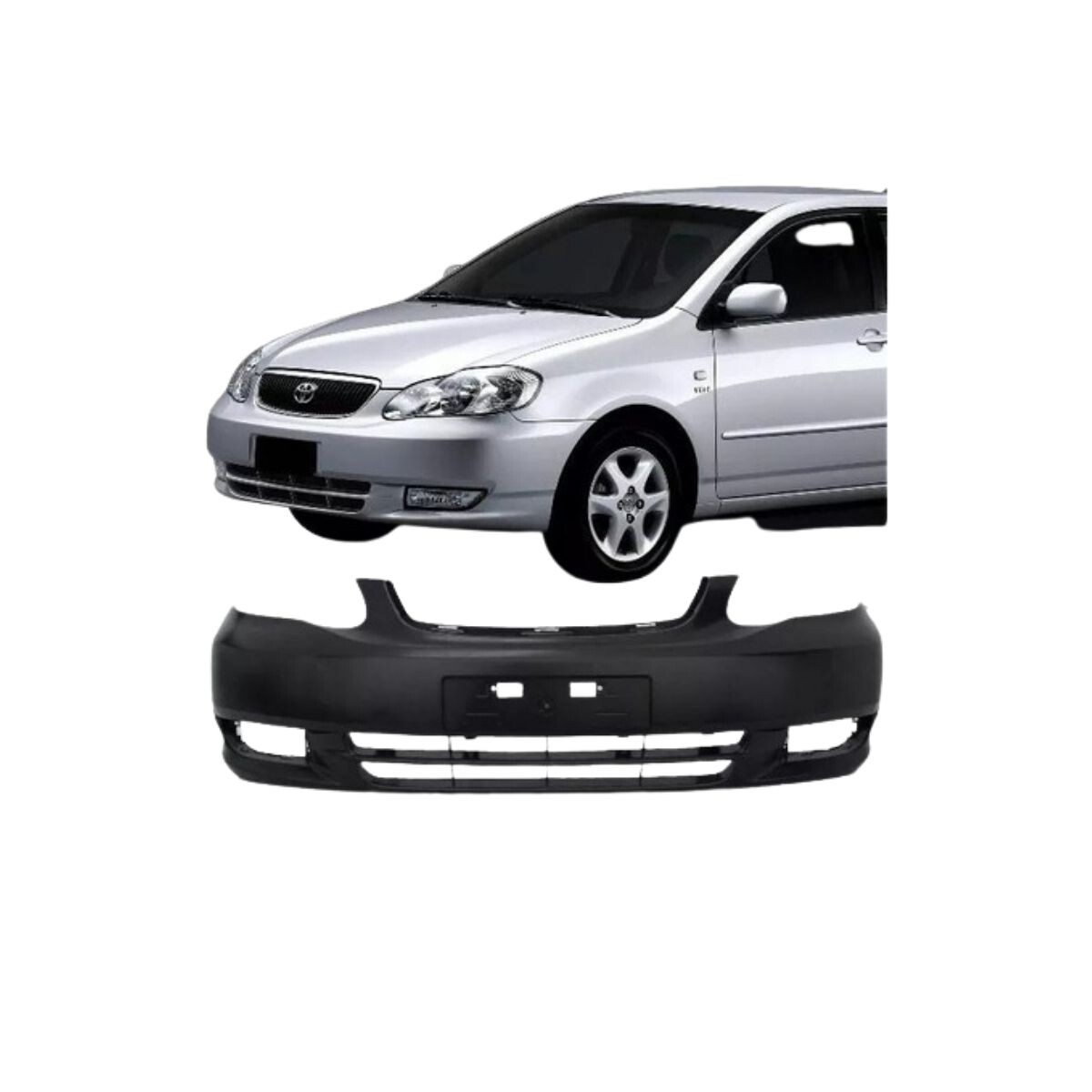 PARAGOLPE DELANTERO NEGRO LISO 2005-07 (VERSION BRASIL) 