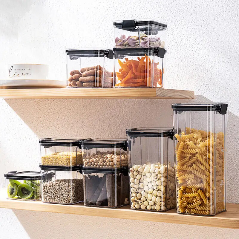 Contenedor Recipiente Hermetico Organizador 1800ml Sin Color