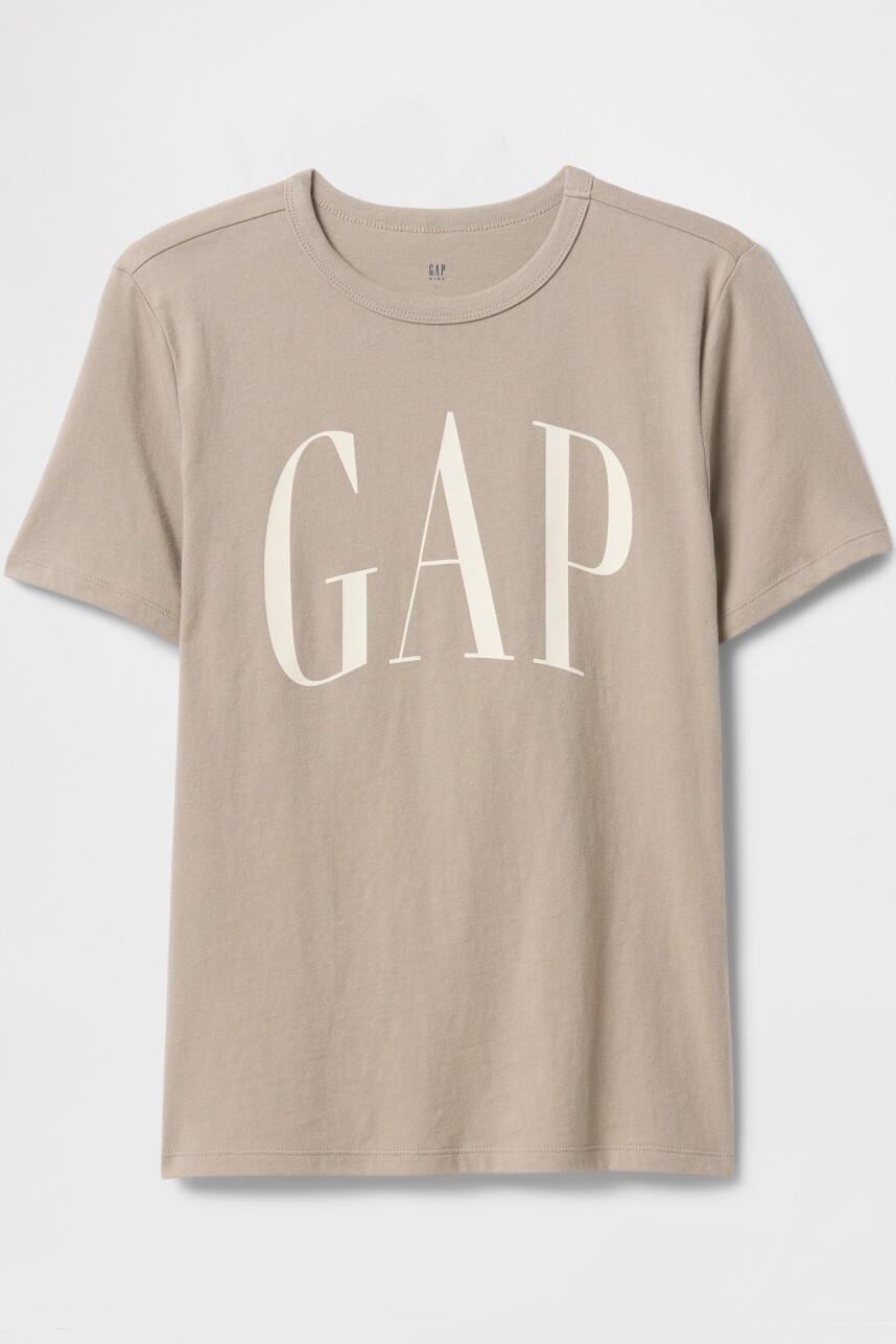 Remera Logo Gap Niño Roasted Cashew 17-1105