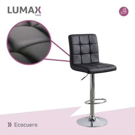 Taburete para bar tipo Sillon Lumax Odo Negro