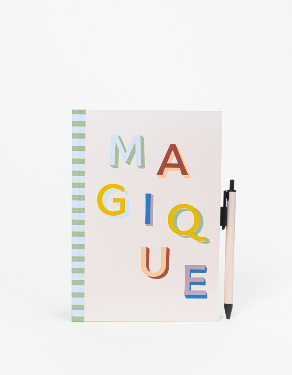 Set De Cuaderno Y Lapicera Magique 