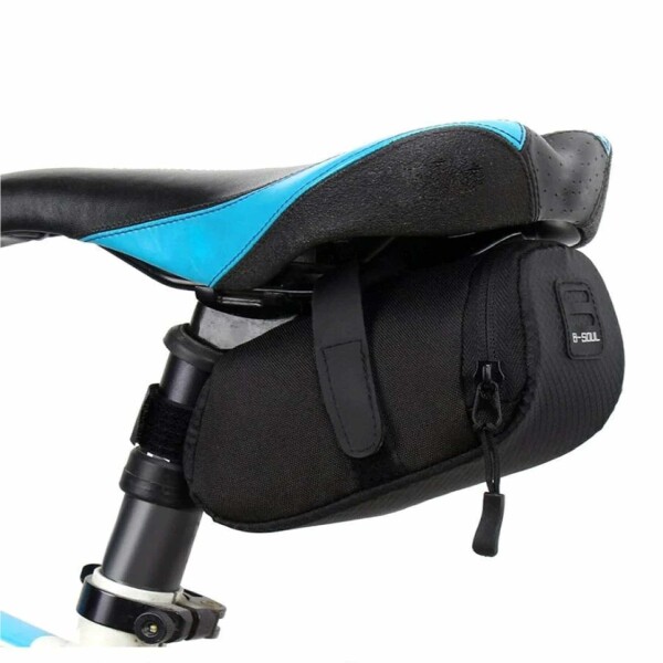 BOLSO BICICLETA SILLÍN ﻿ IMPERMEABLE AZUL