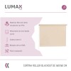 Cortina Roller Blackout Lumax 140 X 160 Cm Colores Beige