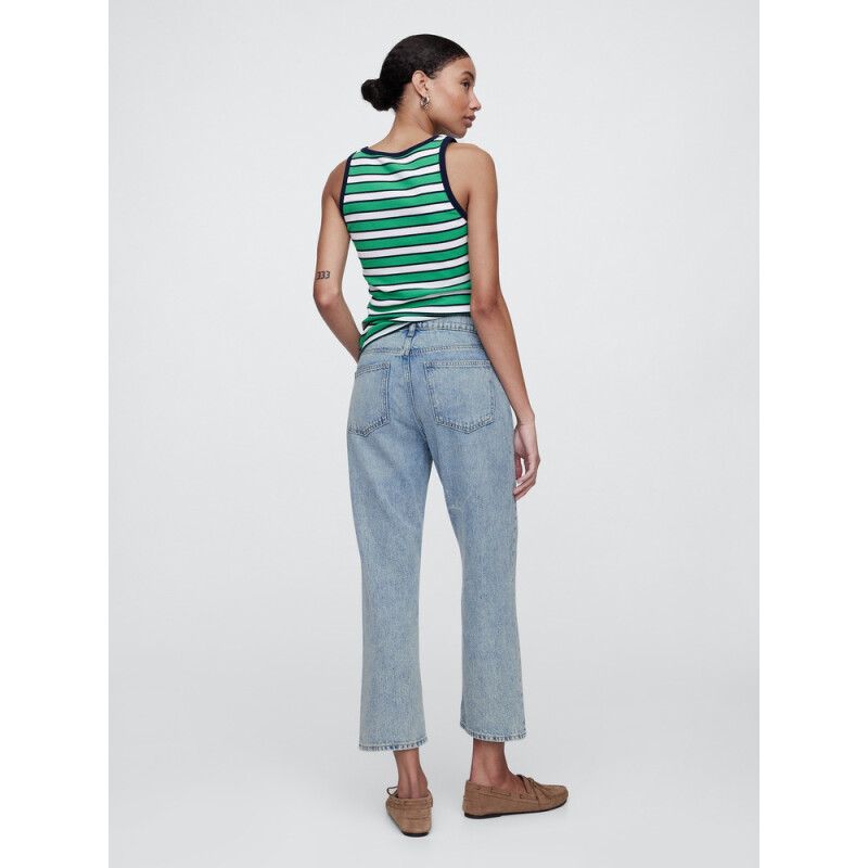 V-RELAXED STRAIGHT CROP LT PEYTON LIGHT WASH