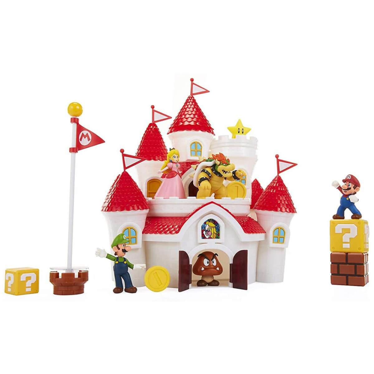 Super Mario Deluxe Mushroom Kingdom Castle Playset - Playset 
