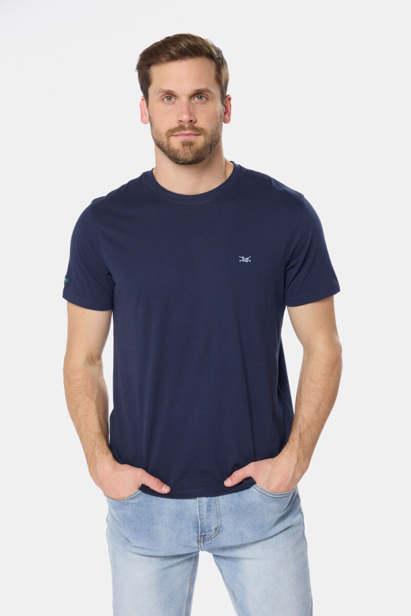 REMERA DE ALGODÓN - Azul 