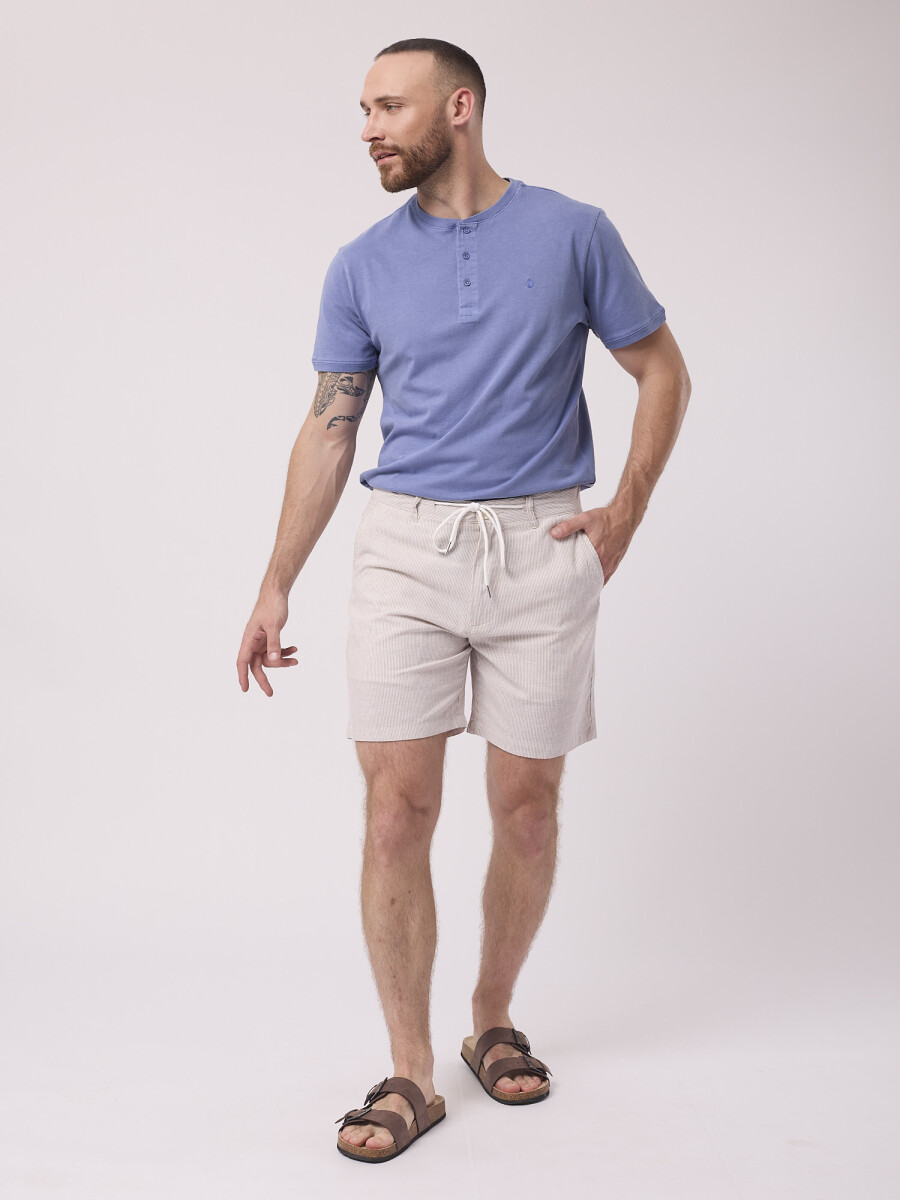 T-shirt sobreteñida - azul 