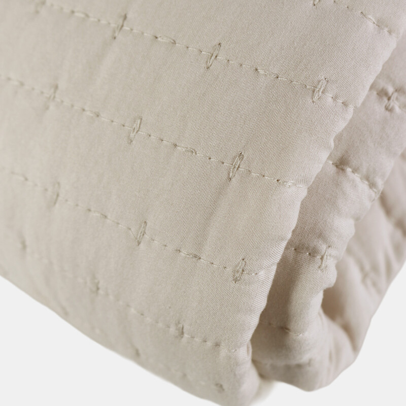 JGO CUBRE CAMA BEIGE FULL/QUEEN 224X224CM 3PZAS Unica