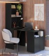 Escritorio Repisa Multifunciion Duo Negro