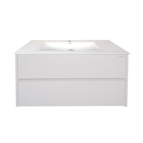 Mueble de baño suspendido White 60 cm con bacha de loza Mueble De Baño Suspendido White 60 Cm Con Bacha De Loza