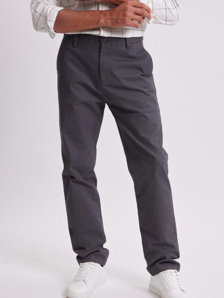 Pantalón chino Gris