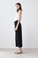 Pantalón culotte pierna ancha negro