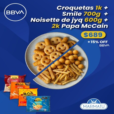 Cajita Mc: 1k Croqueta+700gr Smiles+600gr Noisette Jyq+2k Tradicional Cajita Mc: 1k Croqueta+700gr Smiles+600gr Noisette Jyq+2k Tradicional