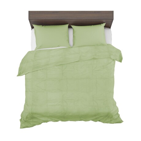 Acolchado de Plumas King Size Home Class Dohler Ropa de Cama Verde Claro