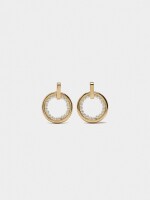 Aros Con Perlas blanco