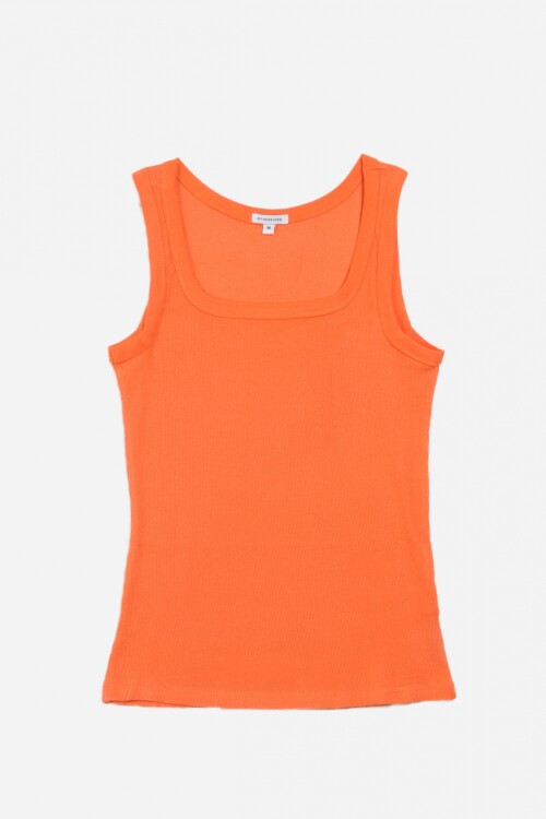 Musculosa de rib NARANJA