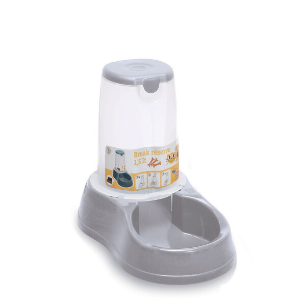 COMEDERO STEFANPLAST BREAK RESERVE CIBO 1,5 LT GRIS ROCA COMEDERO STEFANPLAST BREAK RESERVE CIBO 1,5 LT GRIS ROCA