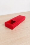 Caja rectangular 6x12x2,5 cm. ROJO