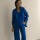 PANTALON LINO GAIA AZUL