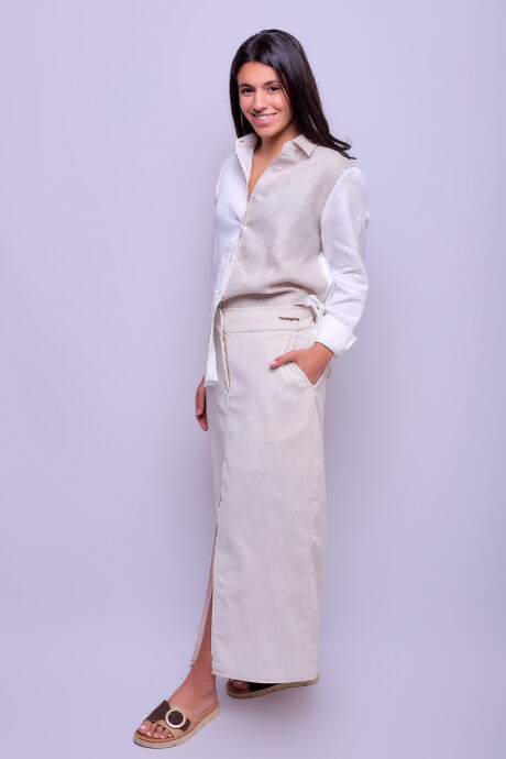 Pollera de Lino Florencia Pollera de Lino Florencia