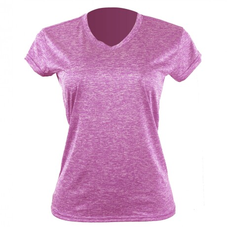 Camiseta Dry Fit Lady Jaspeada Bordó