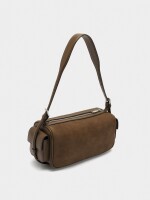 Bolso De Hombro Rectangular camel