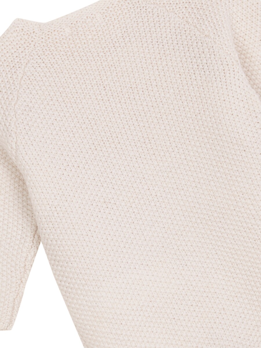 Pelele De Punte De Arroz Blanco Roto