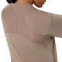 Polos Running Nagino Run SS Top Mujer Greige