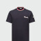 MONCLER - CAMISETA DE ALGODÓN CON LOGOTIPO BORDADO Azul Marino