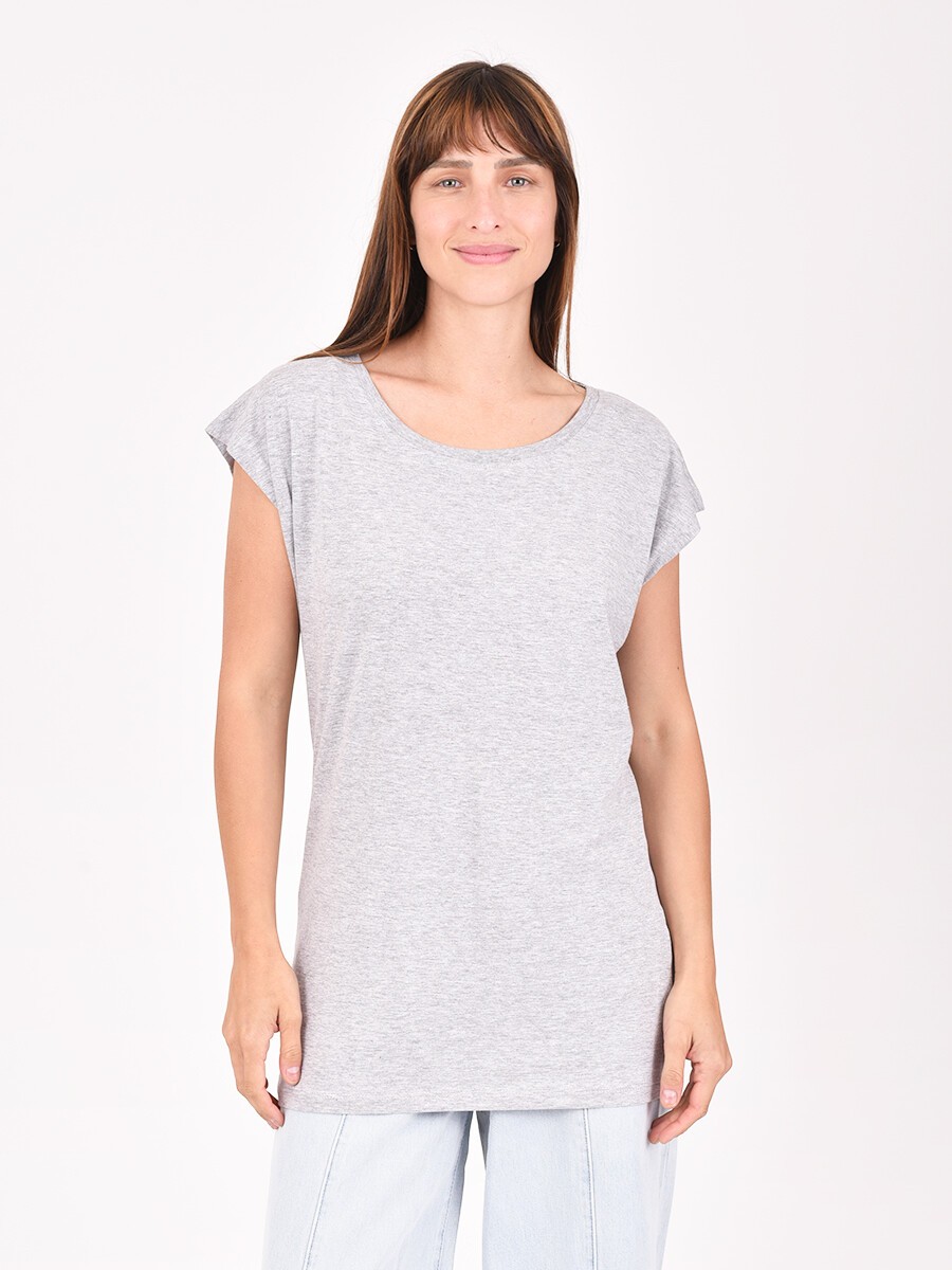 REMERA BASICA VELTO - GRIS 
