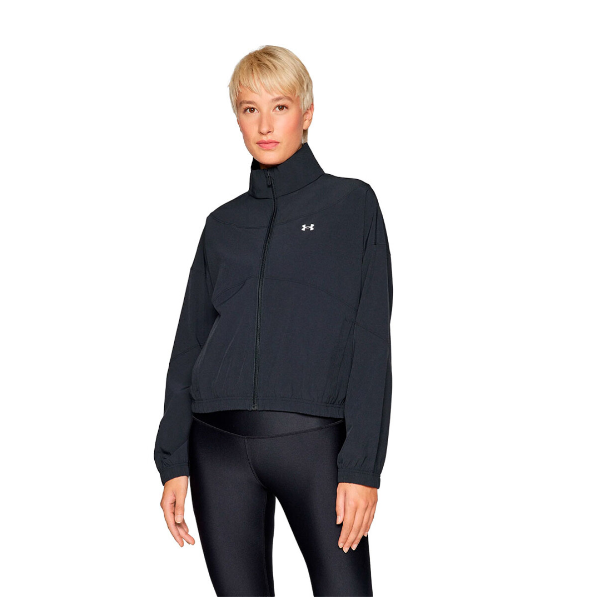Campera de Mujer UNDER ARMOUR Rival Woven Jacket - Negro 