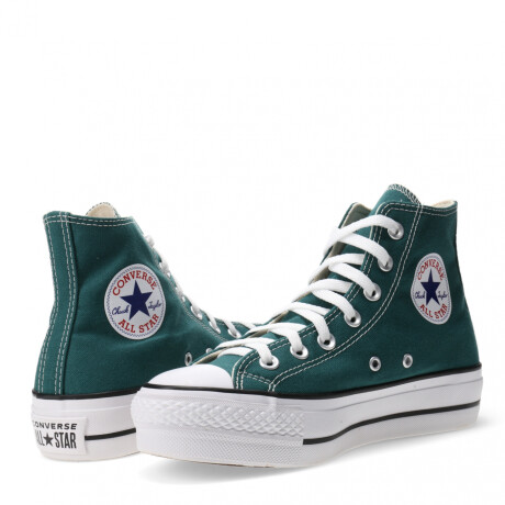 Championes Unisex Converse - All Star Chuck Taylor Lift Verde - Negro - Blanco