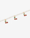 Pulseras Flexibles Color Pulsera Con Dijes Frutas - Combinacion Multicolor