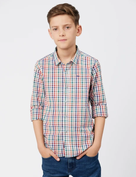 CAMISA A CUADROS Morado