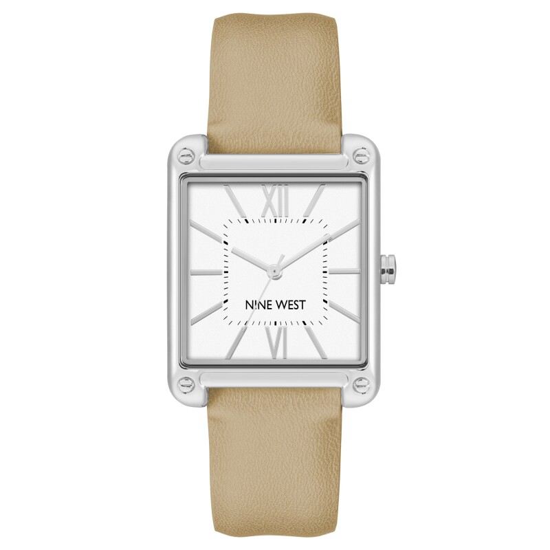 Analog Wristwatch Plata Taupe