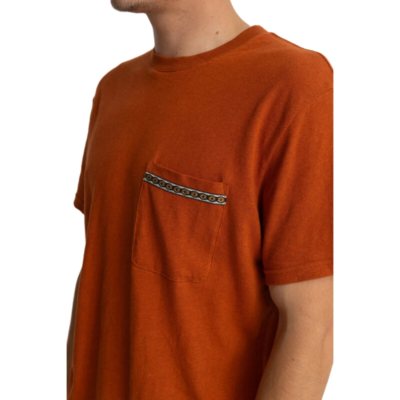 Remera Mc Rhythm Linen Ss T-Shirt - Naranja Remera Mc Rhythm Linen Ss T-Shirt - Naranja